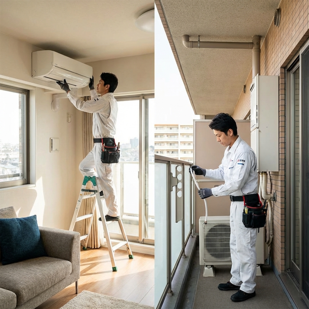 エアコン工事スタッフ